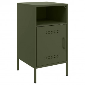Bedside Cabinet Olive Green Cold-rolled steel Small