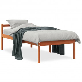 Senior Bed Wax brown Solid pine wood, Plywood slats Sma...