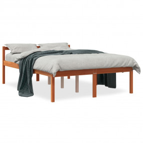 Senior Bed Wax Brown Solid Pine Wood, Plywood (Slats) 4...