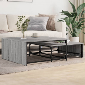 Nesting Coffee Table Set of 2 Grey sonoma Engineered wo...