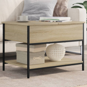 Coffee Table Sonoma Oak Engineered Wood 27.6x19.7x19.7 ...