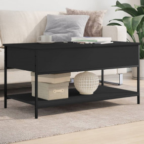 Coffee Table Black Engineered wood, metal Medium Coffee...