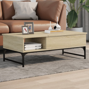Coffee Table Sonoma Oak Engineered Wood Adjustable Feet