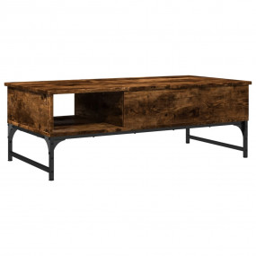 Coffee Table Smoked oak Engineered wood, Metal 39.4x19....