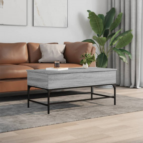 Coffee Table Gray Sonoma Engineered wood, Metal Medium