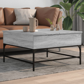 Coffee Table Grey Sonoma Engineered Wood, Metal 31.5 in...