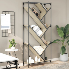 Bookcase Sonoma oak Engineered wood & metal Tall Booksh...