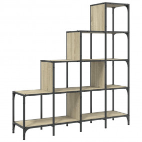 Bookcase Sonoma oak Engineered wood, metal Medium Adjus...