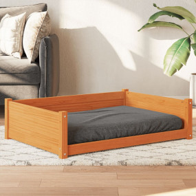 Dog Bed Wax brown Solid pine wood Medium Durable Dog Be...