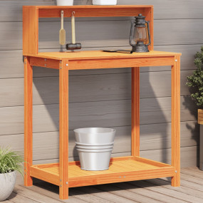 Potting Table Wax brown Solid pine wood Medium Potting ...