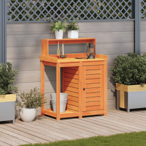 Potting Table Wax brown Solid pine wood Medium Potting ...