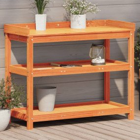 Potting Table Wax brown Solid pine wood Potting Table R...