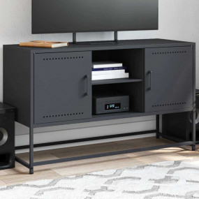 TV Cabinet Anthracite Steel Standard TV Cabinet Rectang...