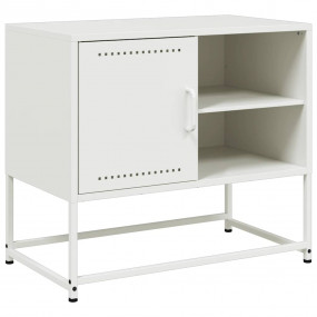 TV Cabinet White Steel TV Cabinet Rectangular Industria...