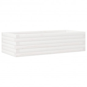 Garden Planter White Solid pine wood Large Garden Plant...