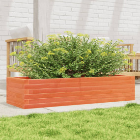 Garden Planter Wax brown Solid pinewood Large Garden Pl...
