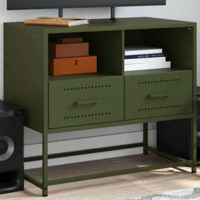 TV Cabinet Olive Green Steel Standard TV Cabinet Rectan...