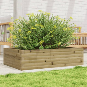 Garden Planter Brown Vacuum pressure treated pinewood L...