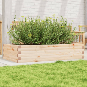 Garden Planter Natural wood Solid pine wood Large