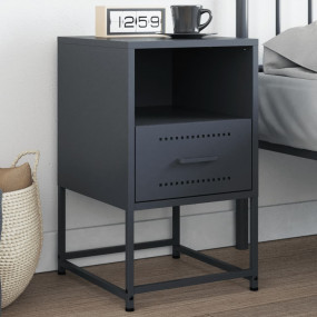 Bedside Cabinet Anthracite Steel Medium Bedside Cabinet