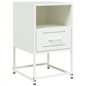 Bedside Cabinet White Steel Bedside Cabinet Square Indu...