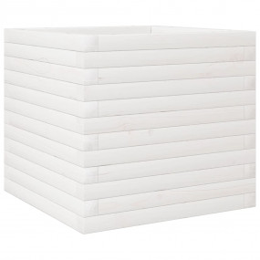 Garden Planter White Solid pinewood Medium Garden Plant...