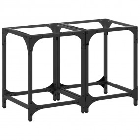 Coffee Table Set of 2 See-Through Glass