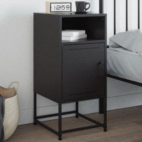 Bedside Cabinet Black Steel Standard Bedside Cabinet