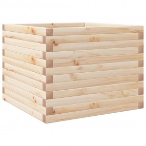 Garden Planter Natural Wood Solid pine wood 23.6 in