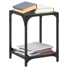 Coffee Table Black glass, Steel