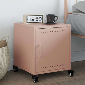 Bedside Cabinet Pink Cold-rolled steel Medium Storage