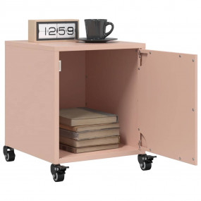 Bedside Cabinet Set of 2 Pink Cold-rolled steel Bedside...