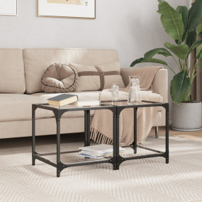 Coffee Table Transparent, Silver