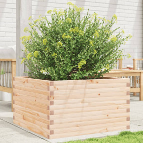 Garden Planter Natural Wood Solid Pine Wood Large Garde...