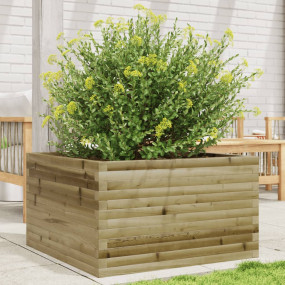 Garden Planter Natural Wood Impregnated Solid Pine Wood...