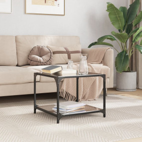 Coffee Table Black Engineered wood, stainless steel, gl...