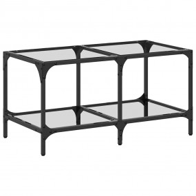 Coffee Table Transparent Engineered wood, Stainless ste...