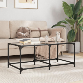Coffee Table Clear glass Engineered wood, stainless ste...