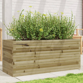Garden Planter Treated Pinewood 43.3 in x 15.7 in x 17....