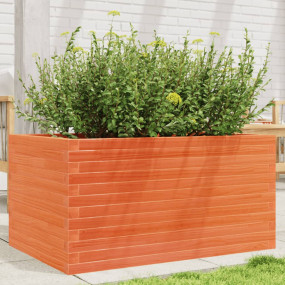 Garden Planter Wax brown Solid pine wood Large Garden P...