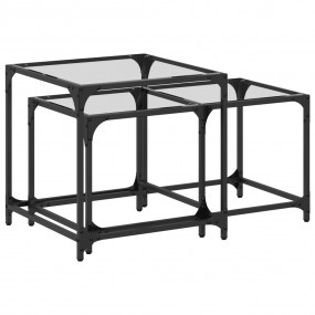 Nesting Coffee Table Transparent Engineered wood, steel...