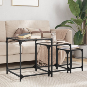 Nesting Coffee Table Transparent Engineered wood, steel...