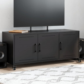 TV Cabinet Black Cold-rolled steel Medium TV Cabinet