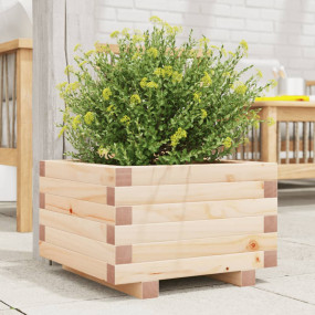 Garden Planter Natural wood Solid pinewood Medium Durab...