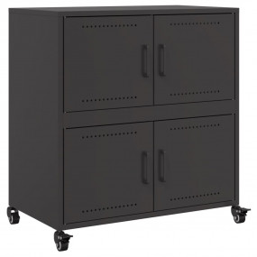 Sideboard Black Cold-rolled steel Medium Sideboard Rect...