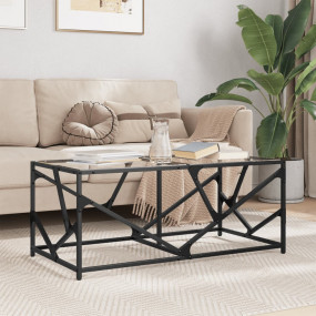 Coffee Table Clear glass Engineered wood, stainless ste...