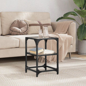 Coffee Table Transparent glass Engineered wood, steel, ...