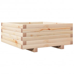 Garden Planter Natural Wood Solid Pinewood (untreated) ...