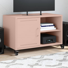 TV Cabinet Pink Cold-rolled Steel Medium Storage TV Cab...