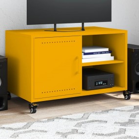 TV Cabinet Mustard Yellow Cold-rolled steel